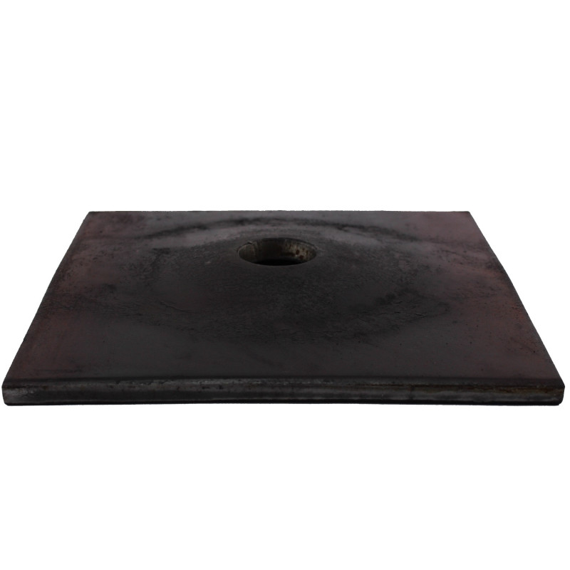 Ankerplatte 200x200x10 bombiert ø36 mm