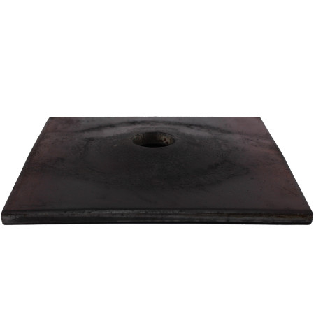 Ankerplatte 200x200x10 bombiert ø36 mm