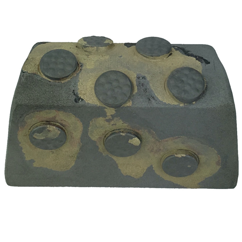 Anschweissstollen XAS100/42 WV: 100x67x42 mit grossen Bumpy Wolferine (~BA55)