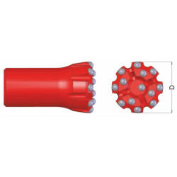 Bohrkrone Rockmore T38 76 mm drop center HM semi-ballistic
