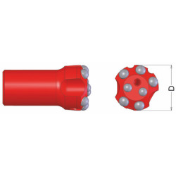 Bohrkrone Rockmore Stift H22 12° konisch ø38